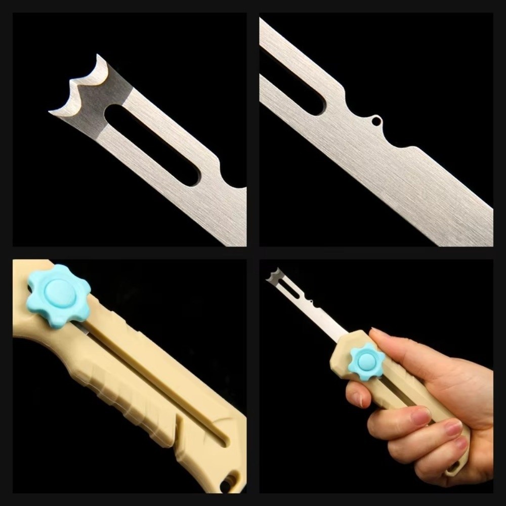 Fishing Line Cutter - ステンレス鋼釣り糸はさみ多機能ナイフデザイン多機能釣り道具ラインカッターはさみタイプ