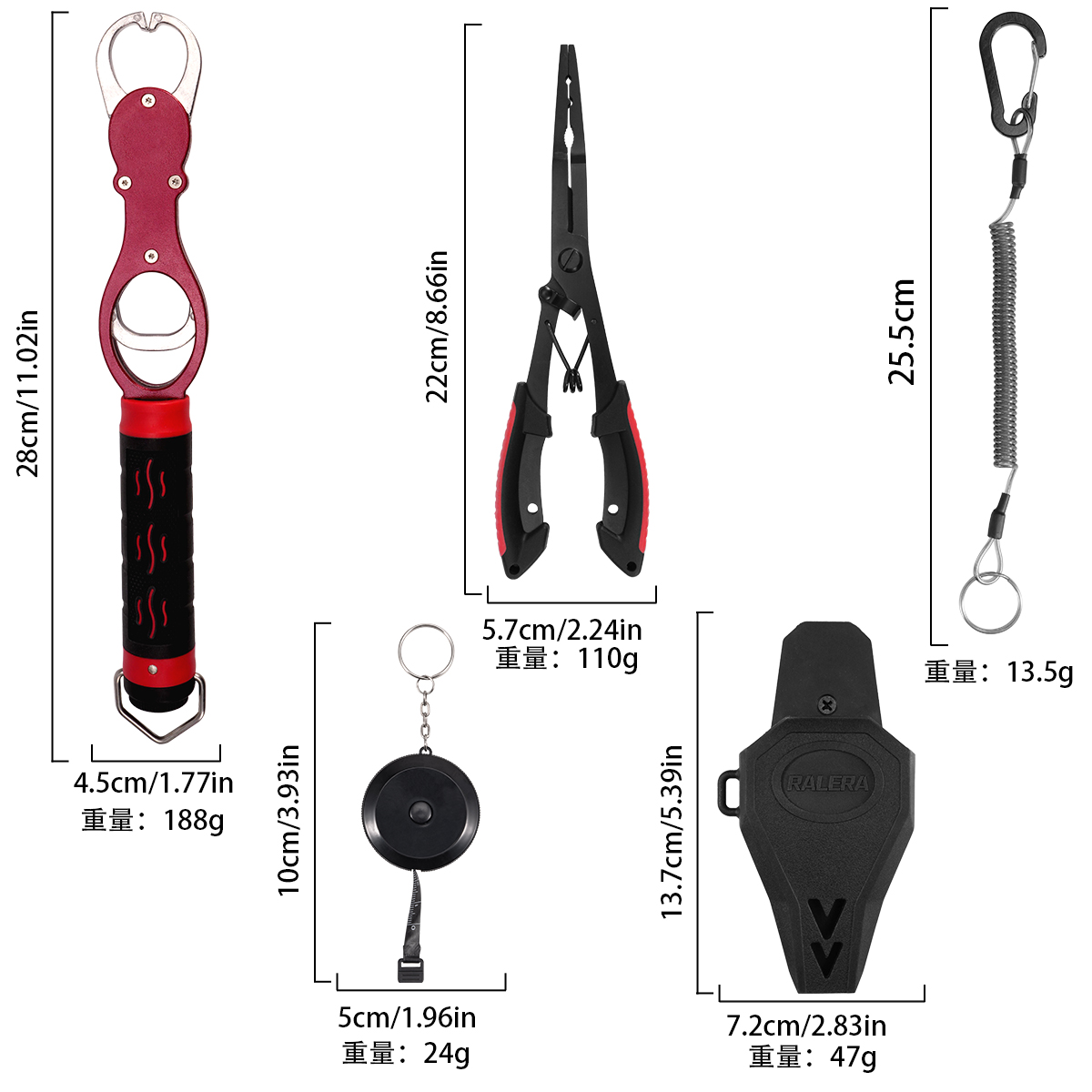 RALERA 釣り道具セット：釣り用プライヤー、魚掴み器、伸 - Fishing Line Cutter のレビューと価格